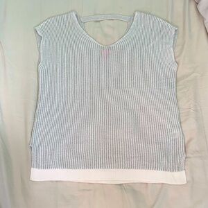 Lilly Pulitzer silver sweater style top
